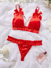 Luxury Satin Nightwear - Two-Piece with Pearl Accents